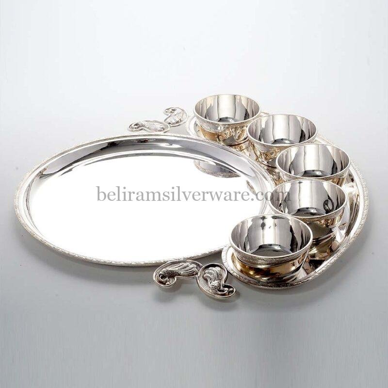 A Great Medley of Chandi Thali - Beliram Silverware