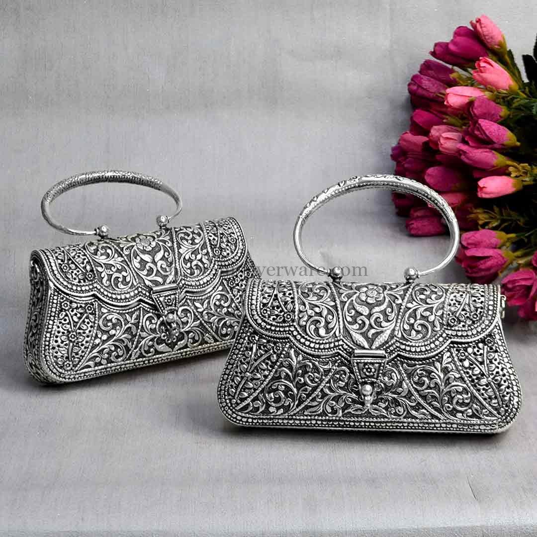 Pure Silver Nakshi Purse